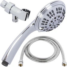 6 Function Handheld Shower Head Kit (Aqua Elegante) - Chrome - 2.5 GPM