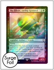 1x The Falcon, Airship Restored, Surge Foil, Final Fantasy, Magic MTG NM