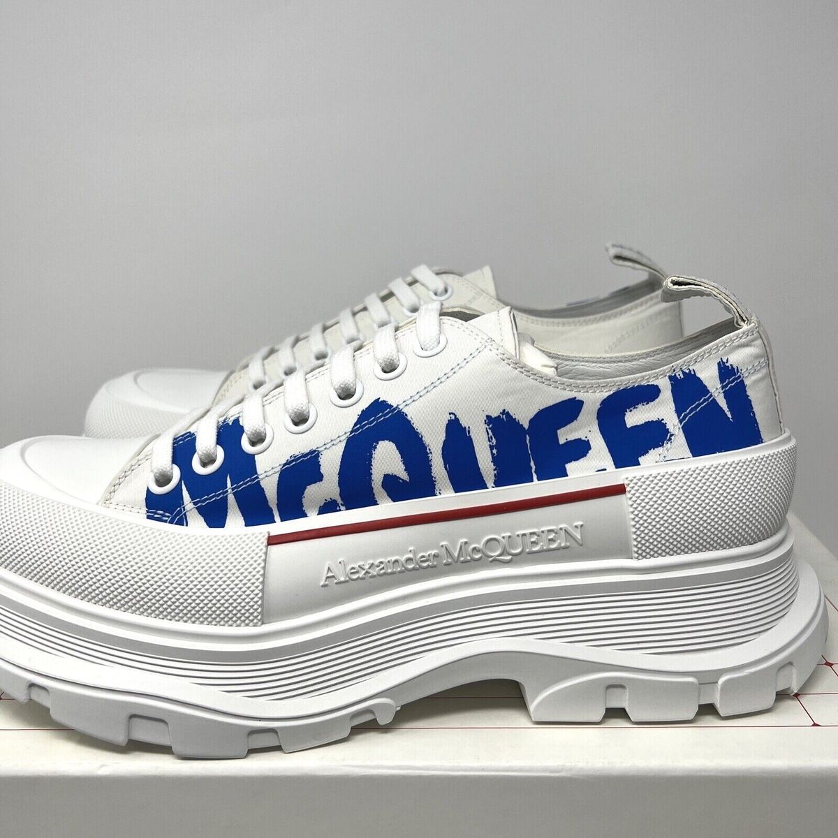 Alexander McQueen Mens Tread Slick Graffiti Sneakers Size 44 Alexander McQueen Mens Tread Slick Graffiti Sneakers Size 44