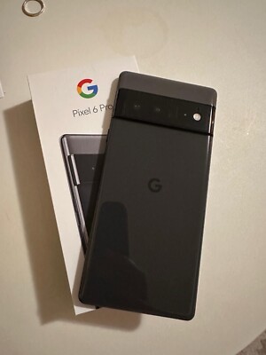 Google Pixel 6 Pro Stormy Black   128GB   Like New