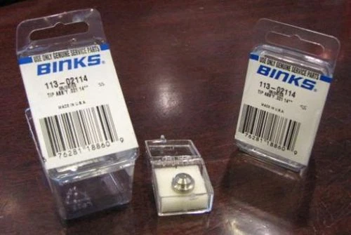 BINKS 113 AIR-ASSISTED AIRLESS SPRAY TIPS! (LOT OF 4EA, YOU PICK THE SIZE)