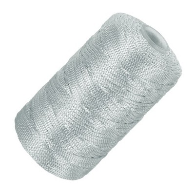 Nylon String Cord 2.5mm x 218Yards Rope Braided Thread Beading Cord,Gray