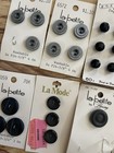 Vintage Lot Of 96 Black White And Gray Buttons Costumers, Lapetite, Etc — photo 3