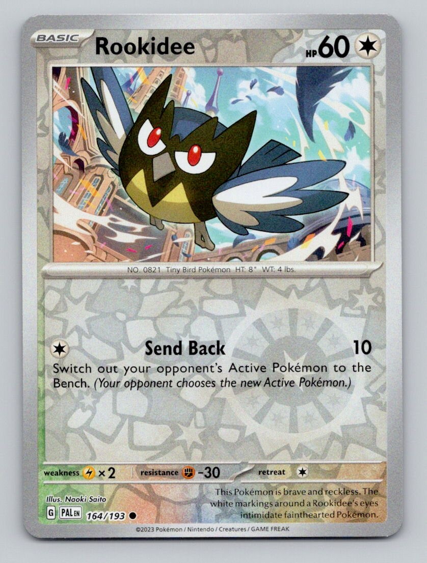 Rookidee 164/193 Common Paldea Evolved Pokemon Reverse Holo Near Mint