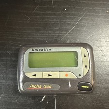 MOTOROLA FLEX UNICATION PAGER BEEPER ALPHA GOLD VINTAGE COLLECTOR A3ADN2213AR