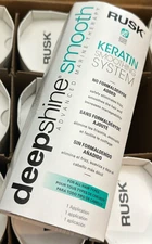 1 Pc RUSK deep shine smooth keratin smoothing system one...hair Relaxer