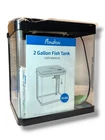 Pondon XS-260 2 Gallon Aquarium Kit LED Filter Desktop Fish Tank Black