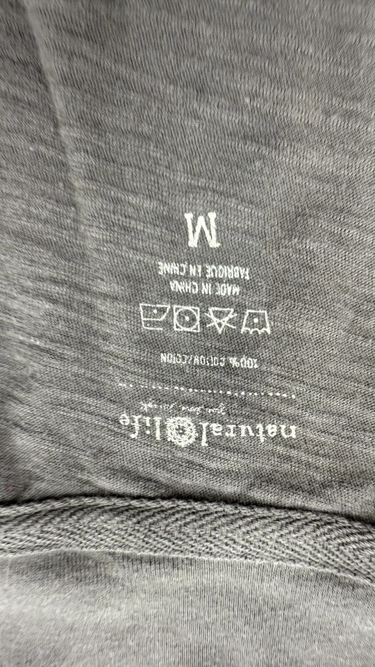 Mono Natural Life para mujer gris medio manga larga cuello en V salón Foto 4 de 4