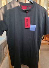 Image of HUGO T-SHIRT. BLACK, SIZE SMALL. BRAND NEW WITH TAGS.
