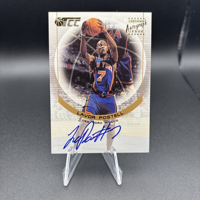 #ad 2001 02 Topps Champions and Contenders TCC Auto Lavor Postell #CCA LP Knicks $8.99
