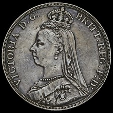 1892 Queen Victoria Jubilee Head Silver Crown