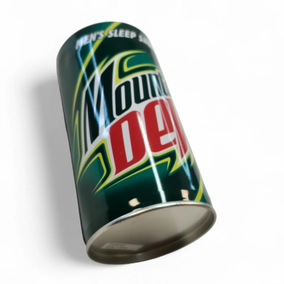 Pantalones cortos para dormir Mountain Dew para hombre en lata talla L 2008 brevemente declarados coleccionables Foto 2 de 4