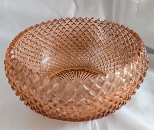 New ListingVTG 1930's Miss America Pink Depression Glass Cupped Bowl 8.5" By Anchor Hocking