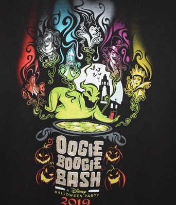 Disney Oogie Boogie Bash 2019 Shirt M Nightmare Before Christmas Villains Glows