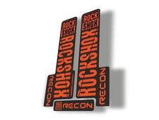 Rock Shox RECON 2018 Mountain Bike Cycling Decal Kit Sticker Adhesive Orange