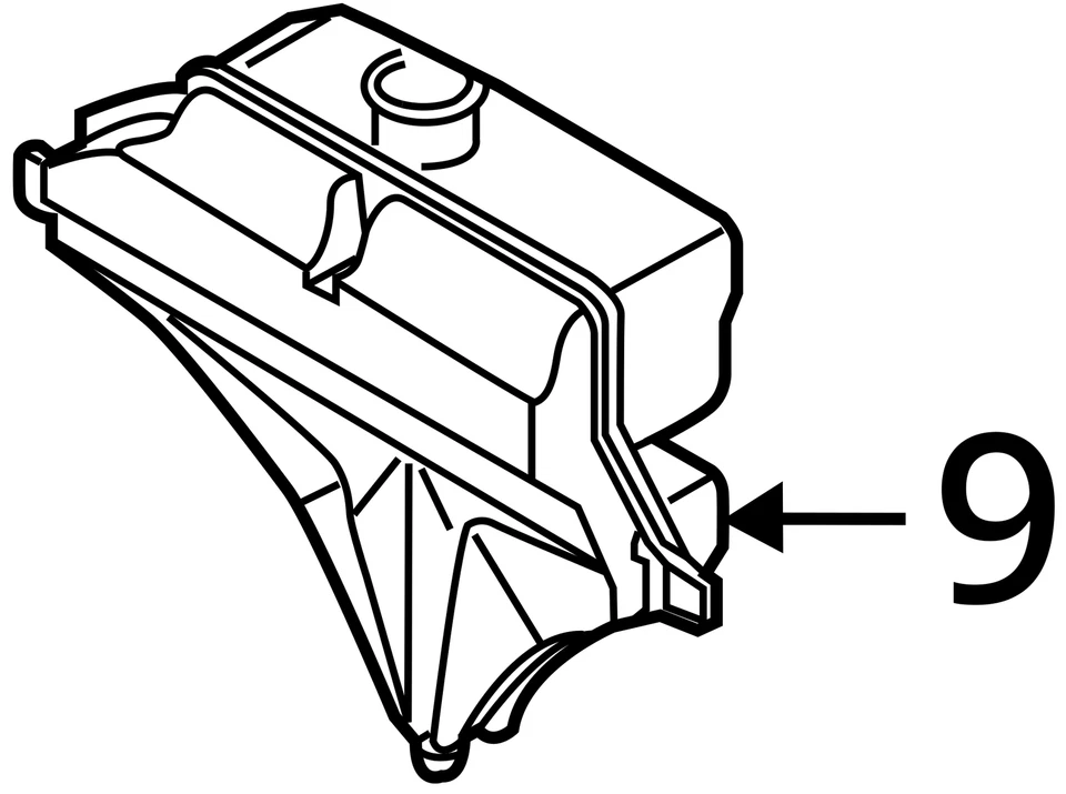 Mazda CX-5 2015 botella de desbordamiento de refrigerante OEM 101 k millas - LKQ426475085 Foto 4 de 4