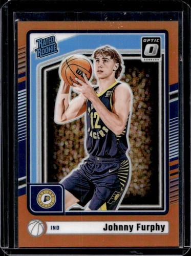 2024-25 Panini Donruss Optic Johnny Furphy Orange Prizm RC Rated Rookie #/175