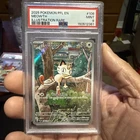 2025 Pokemon Meowth Illustration Rare 106/094 Phantasmal Flames PSA 9