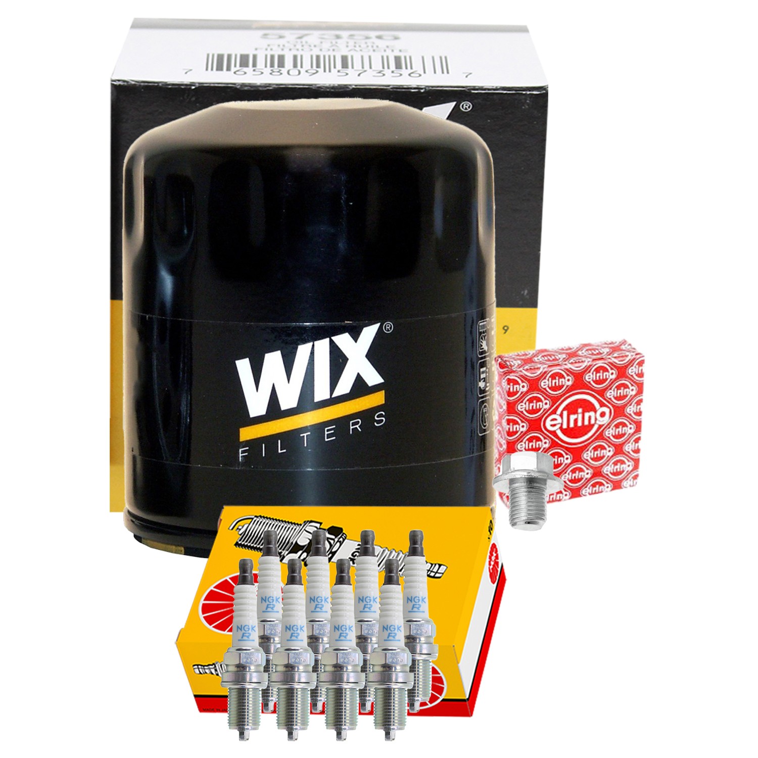 Wix Engine Oil Filter and NGK 8 Standard Spark Plugs kit for GS430 SC430 4.3L V8