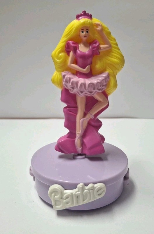 VTG Mattel Barbie Spinning Ballerina McDonald's Happy Meal Train Toy 1993