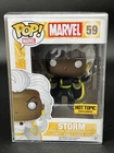 Funko Pop! Marvel X-Men Storm Black Suit #59 Hot Topic Exclusive Protector (EE)