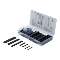 Bgs Schrumpfschlauch-Sortiment Schwarz 127-Tlg.