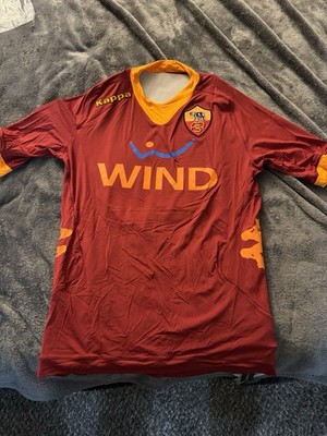 AS Roma 2011/12 Totti #10 Jersey Kappa Kombat L NWT WIND Serie A