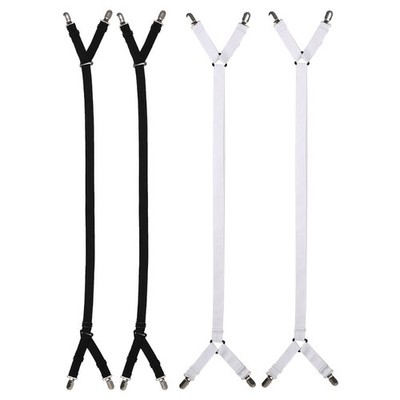 2pcs Bed Sheet Mattress Holder Fastener Grippers Clips Suspender Straps Home