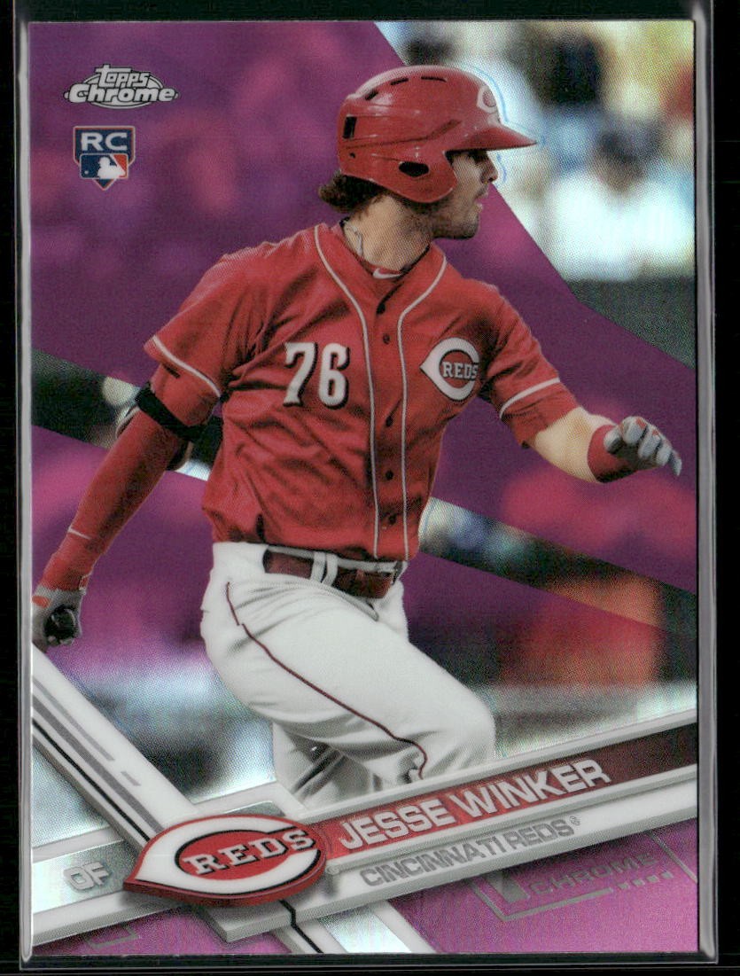 Jesse Winker 2017 Topps Chrome Pink Refractor #74 RC Cincinnati Reds