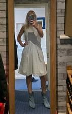 Great Plains Boutique Light Grey Lace Dress. Size S.