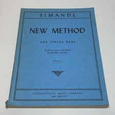 Simandl New Method for String Bass Part 1 Revised Edition 1968 Stuart Sankey