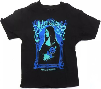 T-Shirt Ado Fashionable Mona Lisa Profile -D Black Large Size Japan Tour 2024