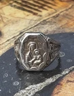 Vintage 925 Sterling Silver Madonna Child Ring Size 6 Creed 4.56g