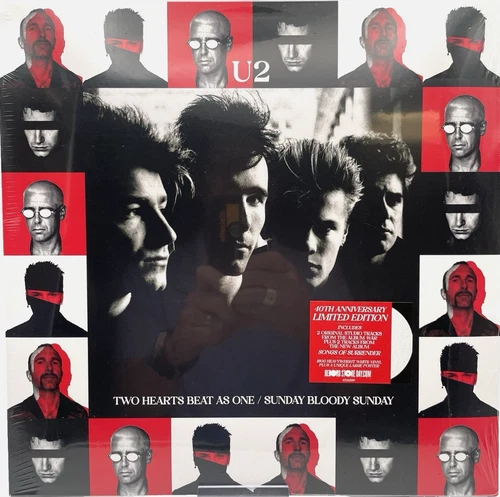 U2 Two Hearts Beat As One / Sunday Bloody Sunday White LP RSD 2023 New + Sealed