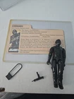 Complete Really Nice Vintage 1983 GI Joe Snake Eyes v1.5 Swivel Arm Filecard