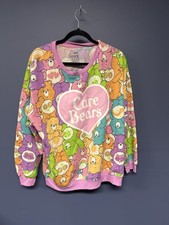 Care Bears All Over Print Pullover Sweatshirt Hybrid Apparel Size L