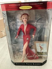 Barbie Marilyn Monroe Gentlemen Prefer Blondes Hollywood Legends Red Dress NIB