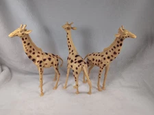 Lot Of 3 Giraffe Greenbrier International Plastic Animal Toy Wildlife Safari