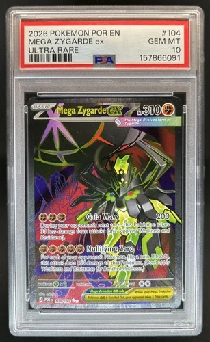 2026 Pokemon Perfect Order Mega Zygarde ex Ultra Rare #104/088 PSA 10 GEM MINT