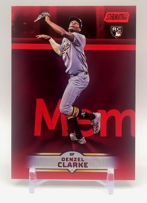 Denzel Clarke 2025 Topps Stadium Club Red Rookie #31 Athletics
