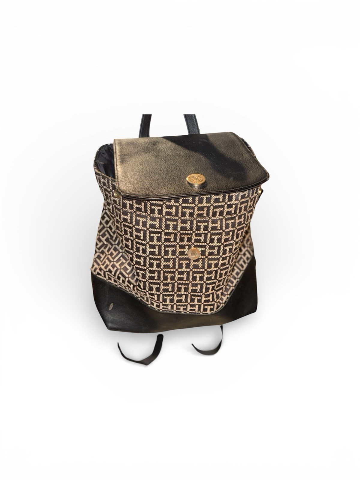 Tommy Hilfiger Logo Pattern Backpack Adjustable S… - image 8