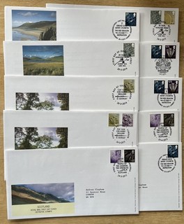 2012 2016 GB FDCs x10 Country Definitives