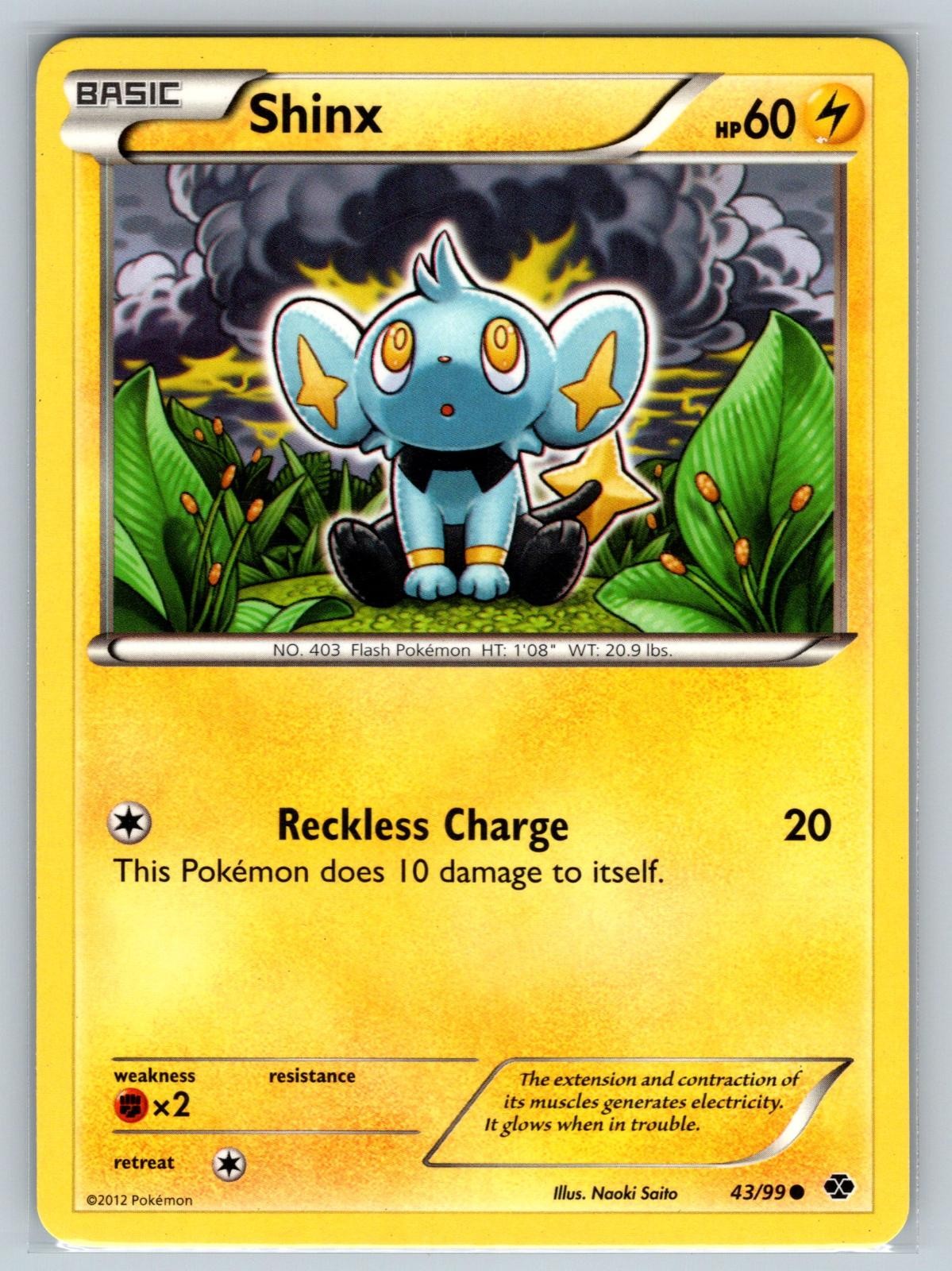 Shinx 43/99 Common Next Destinies Pokemon Lightly Played