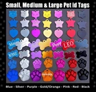 Dog Cat id DISCS personalised ENGRAVED Disc Tag s/m/l✅ Cheap Puppy TAGS & CHARMS