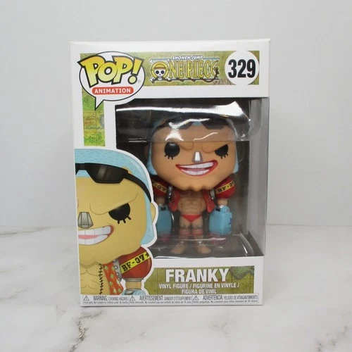 Funko Pop Anime Franky #329 One Piece OG 1st Release JJL17106 Silver Nose NIB
