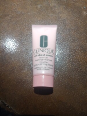 NEW Clinique All About Clean Rinse Off Foaming Cleanser Mousse 2.5oz 