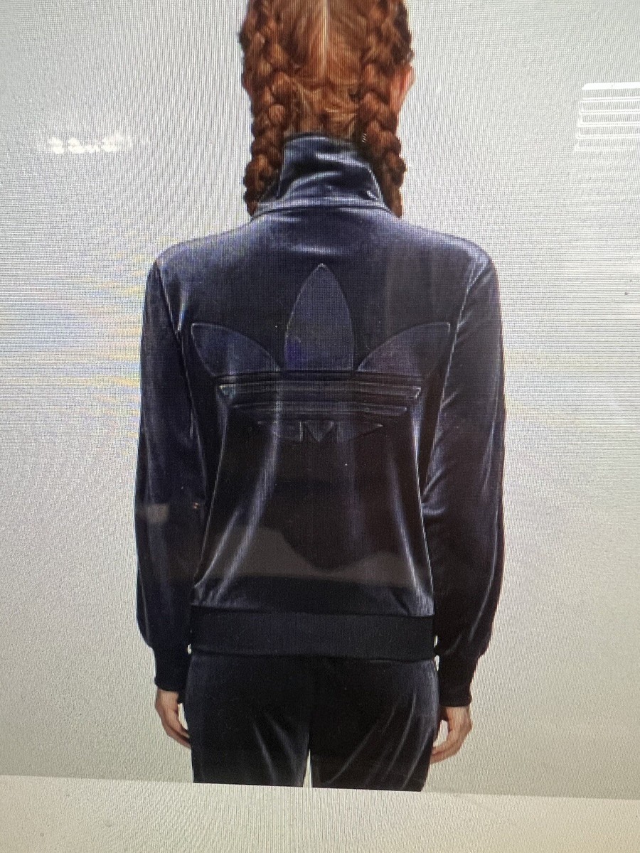 RARE🔥 LARGE adidas Originals Women's LUXE Velvet FIREBIRD Track