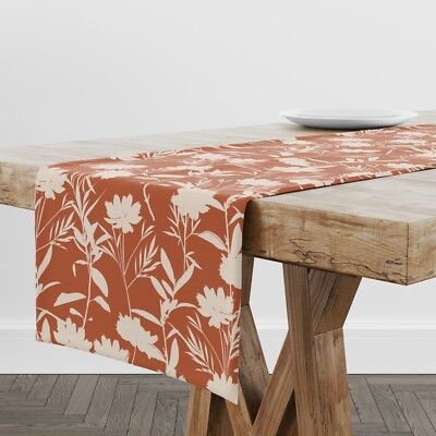 Tischläufer Retro Botanical | Einzigartiges Design Tischdeko | Made in EU