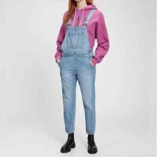 Gap Medium Wash Denim Jean Overalls Size Medium Women's