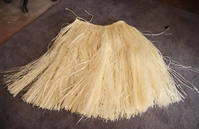 Tahitian More Purau Fao Hibiscus Hau Fiber Skirt Off White Wrap On Varied Use